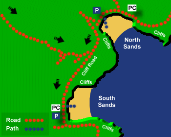 South Sands Map