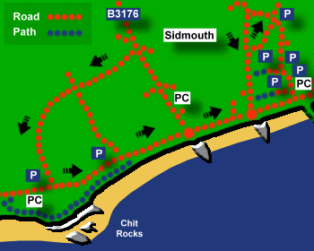 sidmouth Map