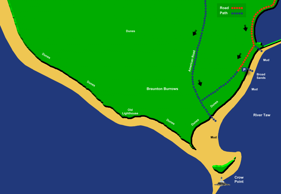 braunton large map