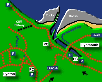 lynmouth Map