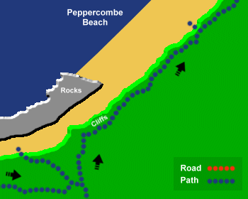 Peppercombe Map