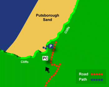 putsborough sand Map