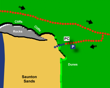 saunton sands map