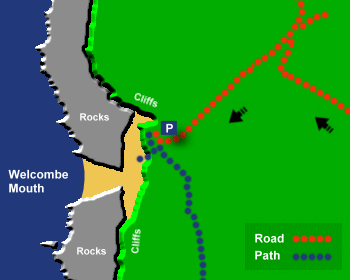 Welcombe Mouth Map