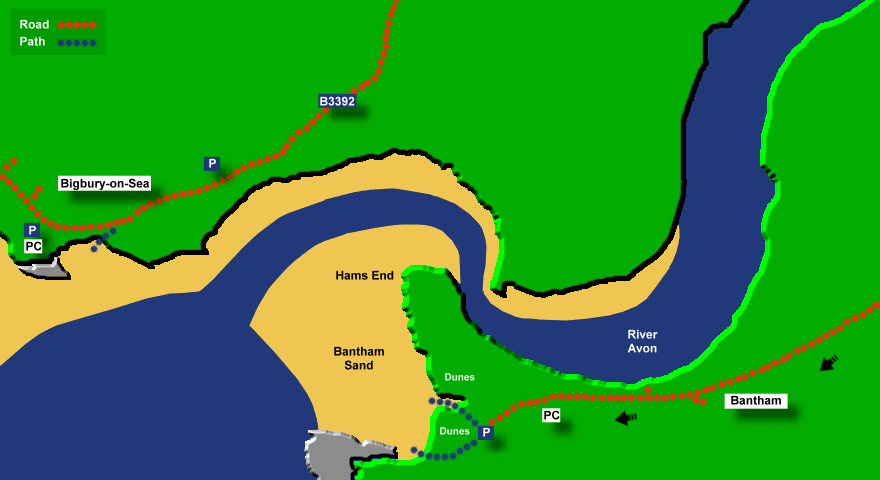 bantham large map