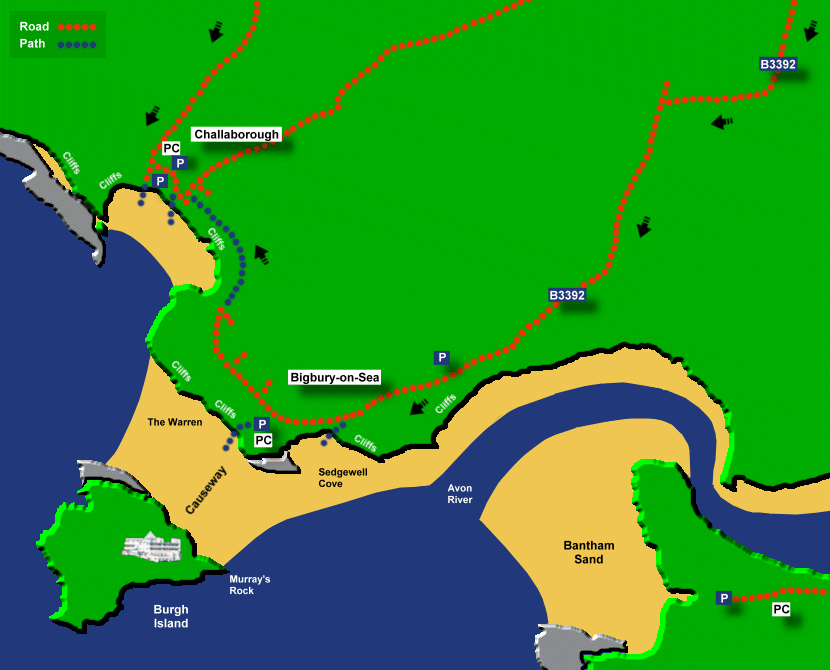 challaborough large map