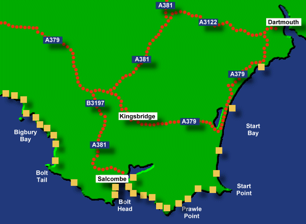 South Devon Map