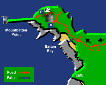Batten Bay Map